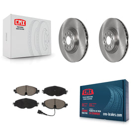 Front Disc Brake Rotor Ceramic Pad Kit For Volkswagen Golf Audi A3 Jetta Quattro