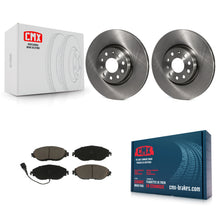 Load image into Gallery viewer, Front Disc Brake Rotors And Ceramic Pads Kit For Volkswagen GTI Jetta