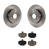 Front Disc Brake Rotors And Ceramic Pads Kit For Smart Fortwo