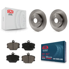 Load image into Gallery viewer, Front Disc Brake Rotors And Ceramic Pads Kit For Smart Fortwo