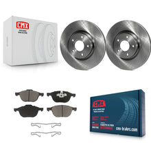 Load image into Gallery viewer, Front Brake Rotors &amp; Ceramic Pad Kit For Ford Escape Volvo C-Max S40 C70 C30 V50