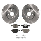 [Front] 2005-2007 Ford Focus Premium OE Brake Rotors & Ceramic Pads Kit For Max Braking