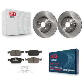 Front Disc Brake Rotors And Ceramic Pads Kit For Ford Focus ST