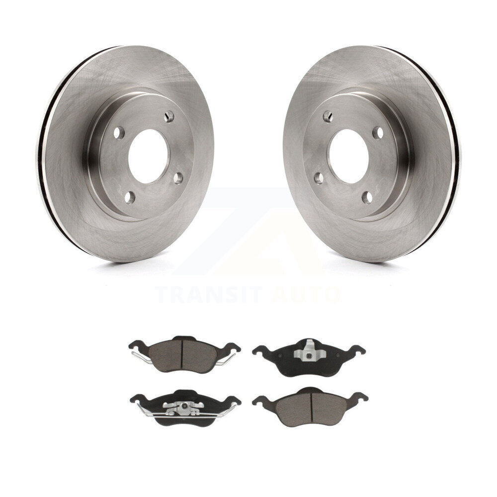 Front Disc Brake Rotors And Ceramic Pads Kit For Ford Focus