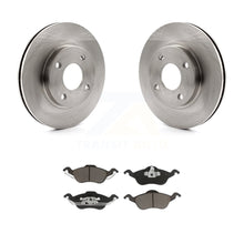 Charger l&#39;image dans la galerie, Front Disc Brake Rotors And Ceramic Pads Kit For Ford Focus