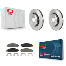 Load image into Gallery viewer, Front Brake Rotors &amp; Ceramic Pad Kit For Dodge Charger With 355mm Diameter Rotor