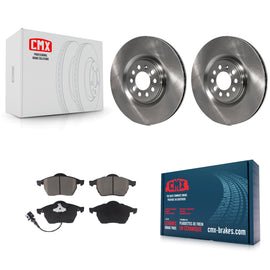 Front Disc Brake Rotor Ceramic Pad Kit For Volkswagen Jetta Audi Golf TT Quattro