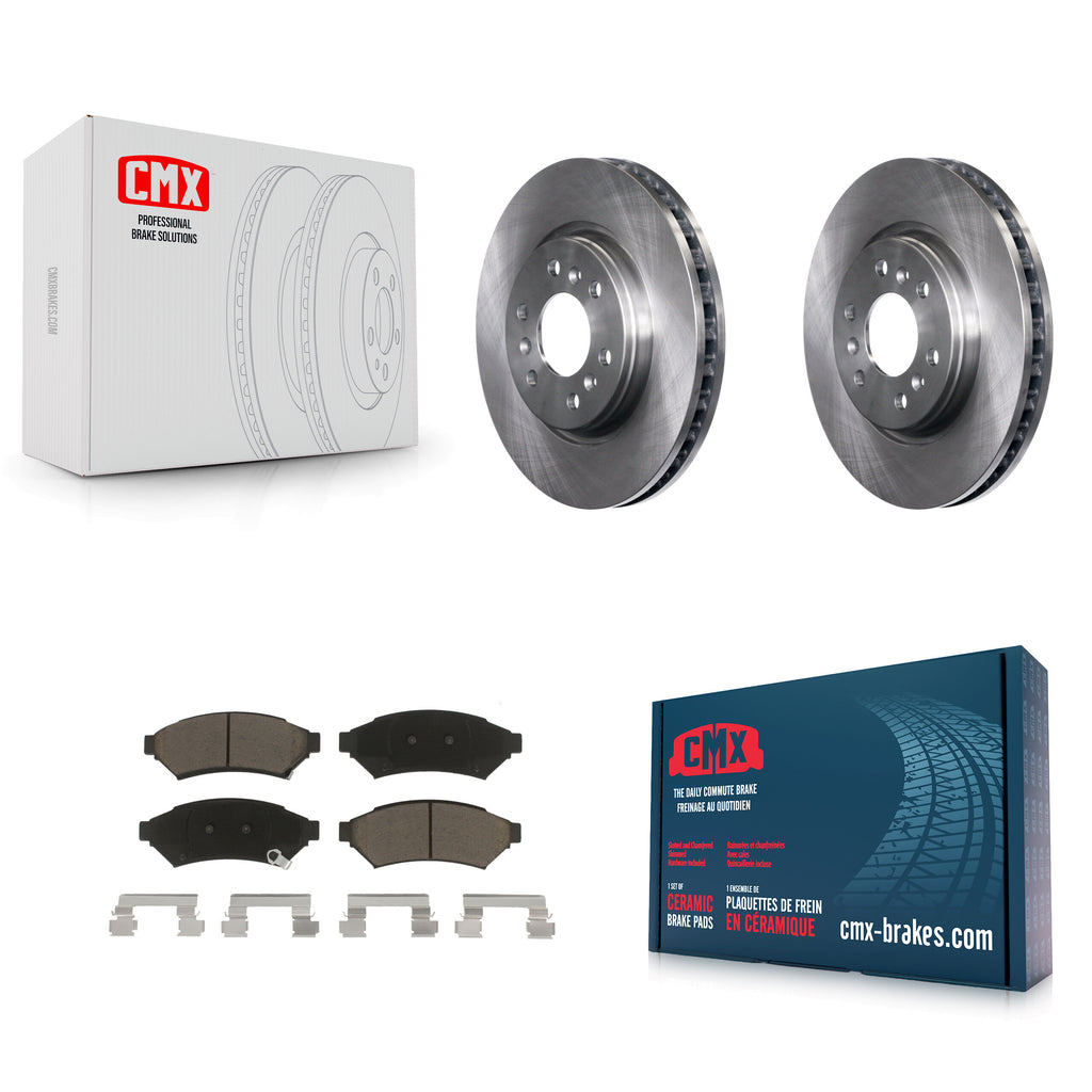 Front Brake Rotor & Ceramic Pad Kit For Chevrolet Uplander Buick Terraza Pontiac