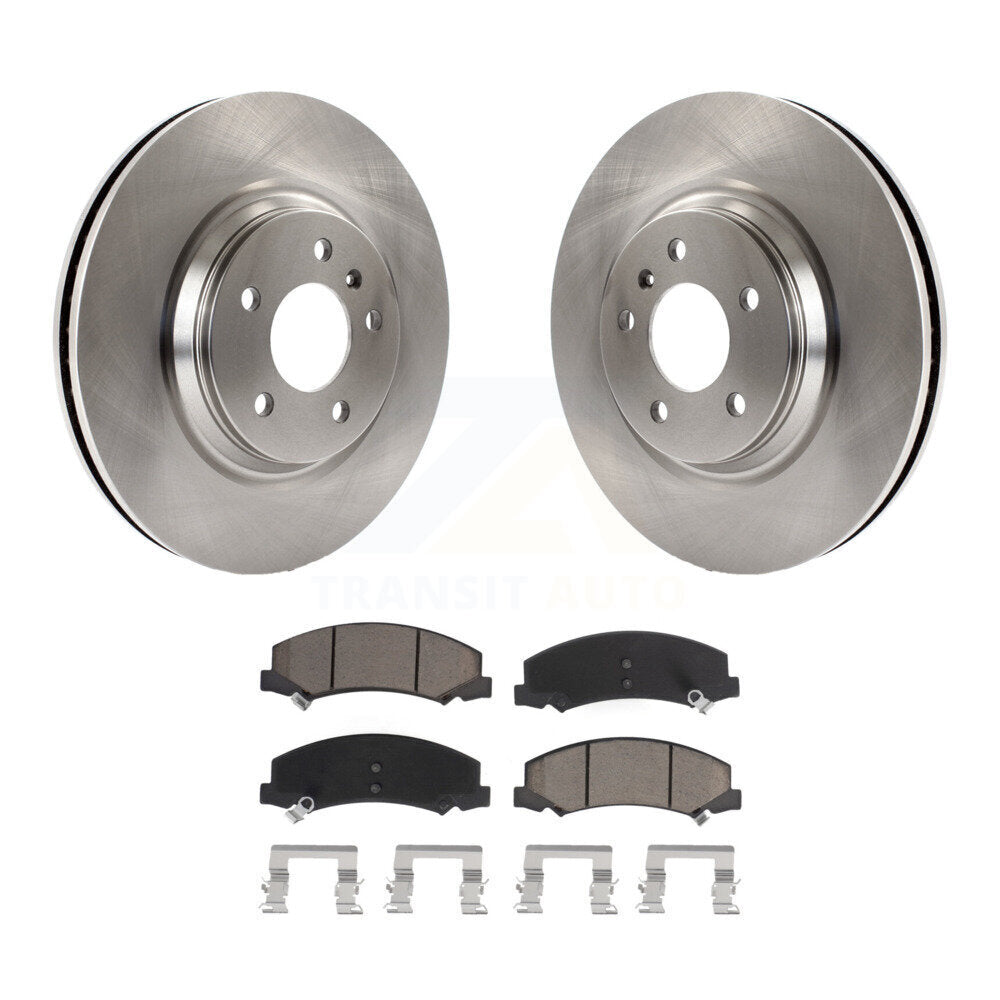 Front Brake Rotors & Ceramic Pad Kit For Chevrolet Buick Lucerne Impala Cadillac