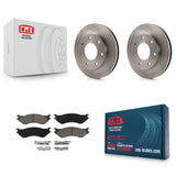 Front Disc Brake Rotors And Ceramic Pad Kit For Ford F-150 F-250 HD Heritage 4WD