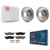 [Front] 2000-2001 Dodge Ram 1500 4WD Premium OE Brake Rotors & Ceramic Pads Kit For Max Braking