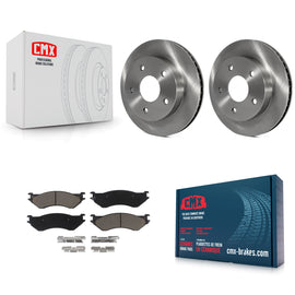 [Front] 2000-2001 Dodge Ram 1500 RWD Premium OE Brake Rotors & Ceramic Pads Kit For Max Braking