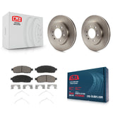 [Front] 2009 Ford F-150 With 6 Lug Wheels Premium OE Brake Rotors & Ceramic Pads Kit For Max Braking