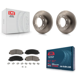 Front Disc Brake Rotors And Ceramic Pads Kit For Ford F-350 Super Duty F-450