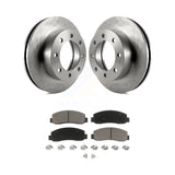 Front Disc Brake Rotors And Ceramic Pads Kit For Ford F-250 Super Duty F-350