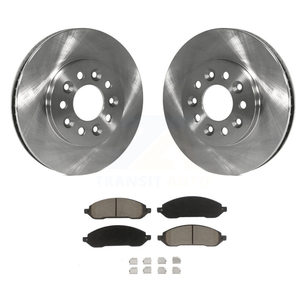 Front Brake Rotor & Ceramic Pad Kit For 2004-2007 Ford Freestar Mercury Monterey