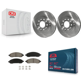 [Front] 2004-2007 Ford Freestar Mercury Monterey Premium OE Brake Rotors & Ceramic Pads Kit For Max Braking