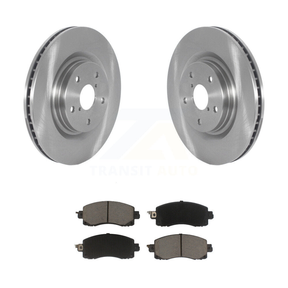 Front Brake Rotors Ceramic Pad Kit For Subaru Forester With 316mm Diameter Rotor