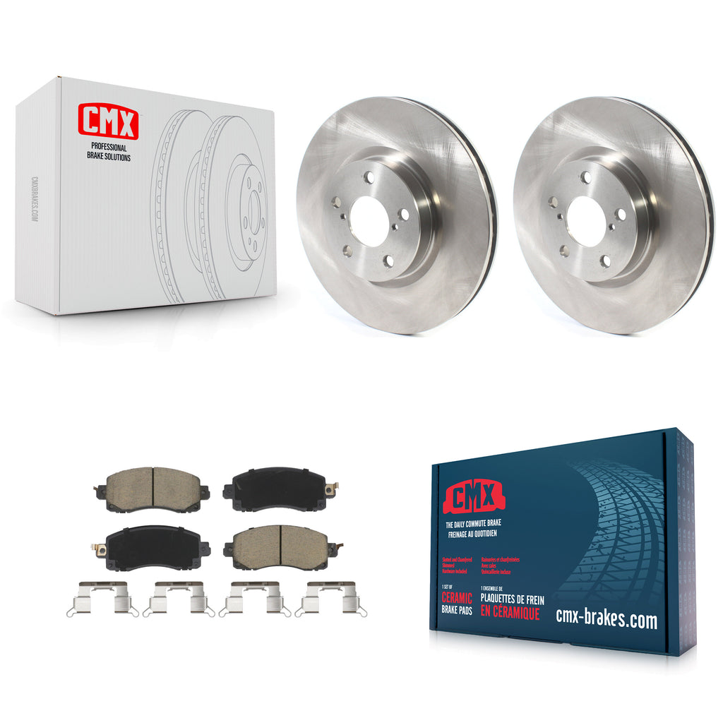 Front Brake Rotor & Ceramic Pad Kit For Subaru Impreza With 276mm Diameter