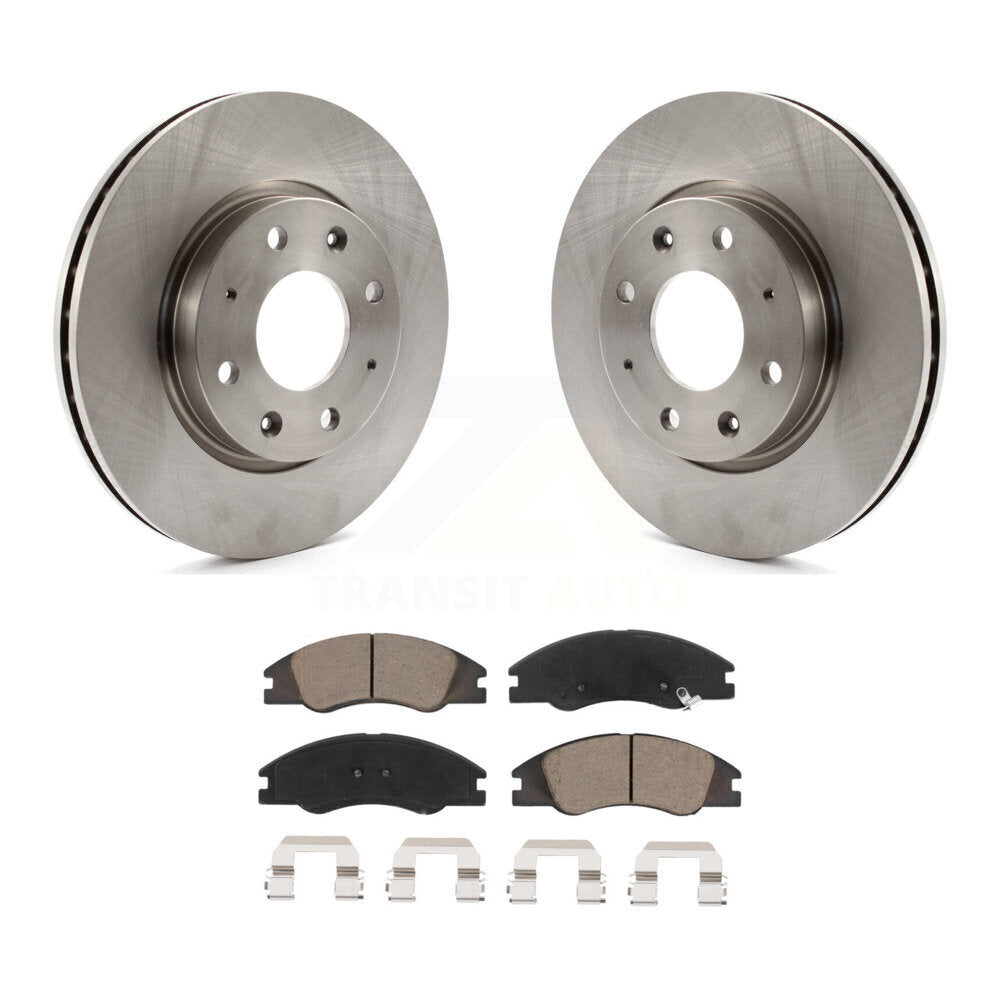 Front Disc Brake Rotors And Ceramic Pads Kit For Kia Spectra Spectra5