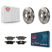 Charger l'image dans la galerie, Front Brake Rotors &amp; Ceramic Pad Kit For Land Rover Discovery Sport Range Evoque
