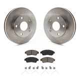 Front Disc Brake Rotors And Ceramic Pads Kit For Toyota Camry 2.2L