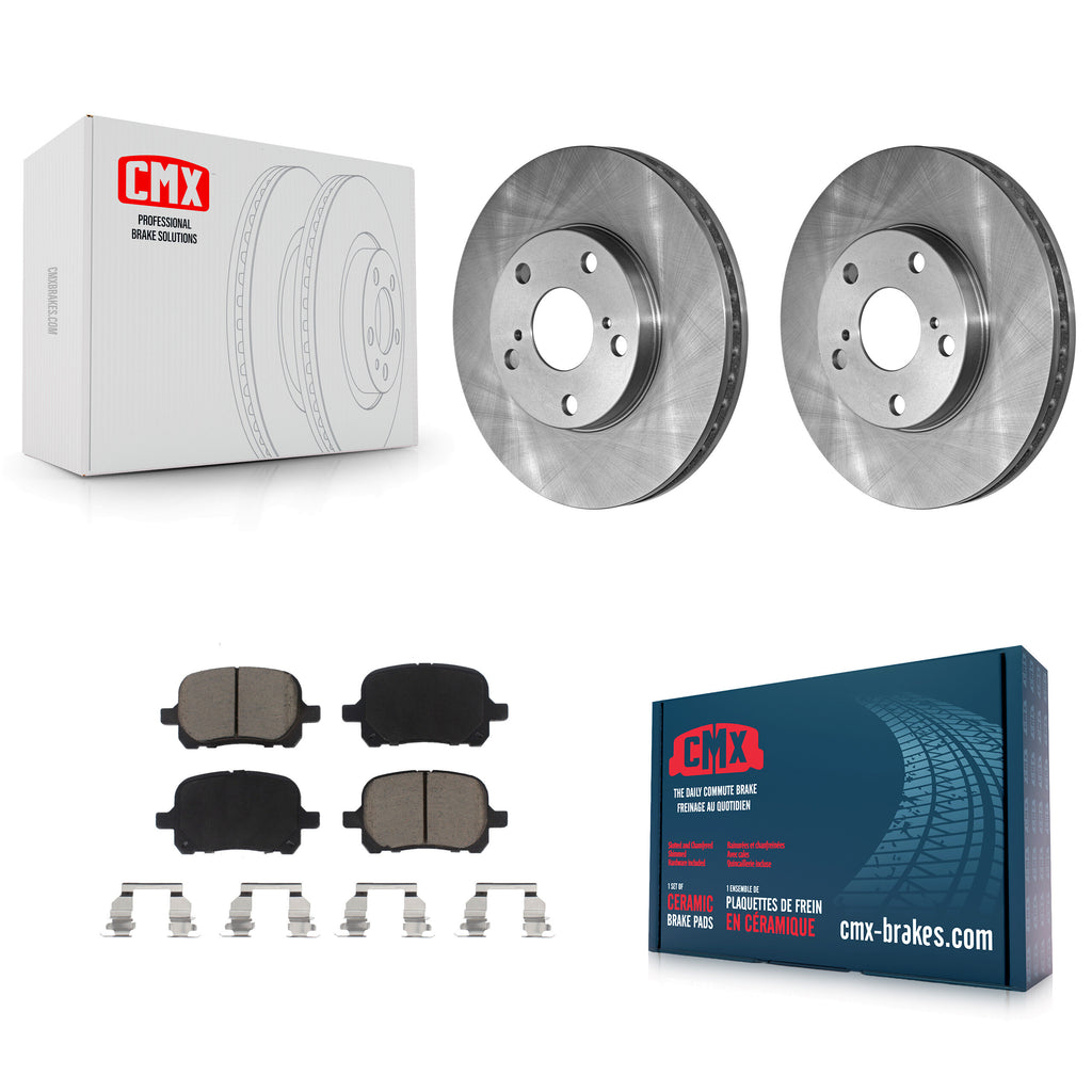 Front Brake Rotor And Ceramic Pad Kit For Toyota Camry Avalon Lexus ES300 Solara