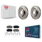 Front Disc Brake Rotors And Ceramic Pads Kit For Hyundai Sonata Kia Optima
