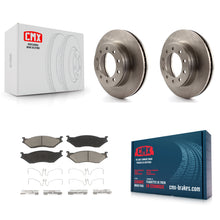 Load image into Gallery viewer, Front Brake Rotors Ceramic Pad Kit For Ford F-450 Super Duty F-550 International