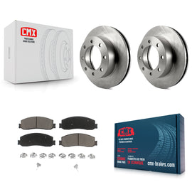Front Disc Brake Rotors And Ceramic Pads Kit For Ford F-250 Super Duty F-350 4WD