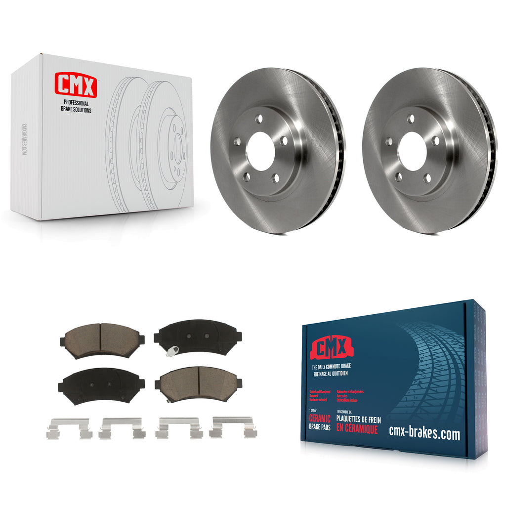 Front Brake Rotors & Ceramic Pad Kit For Chevrolet Buick Impala LeSabre Cadillac