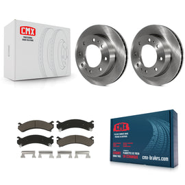 Front Brake Rotor Ceramic Pad Kit For Chevrolet Silverado 2500 HD GMC Express H2
