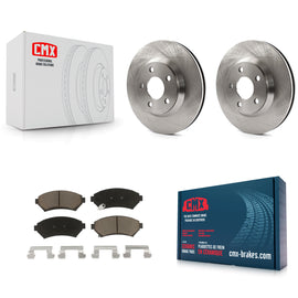 Front Brake Rotors & Ceramic Pad Kit For Chevrolet Impala Buick LeSabre Cadillac