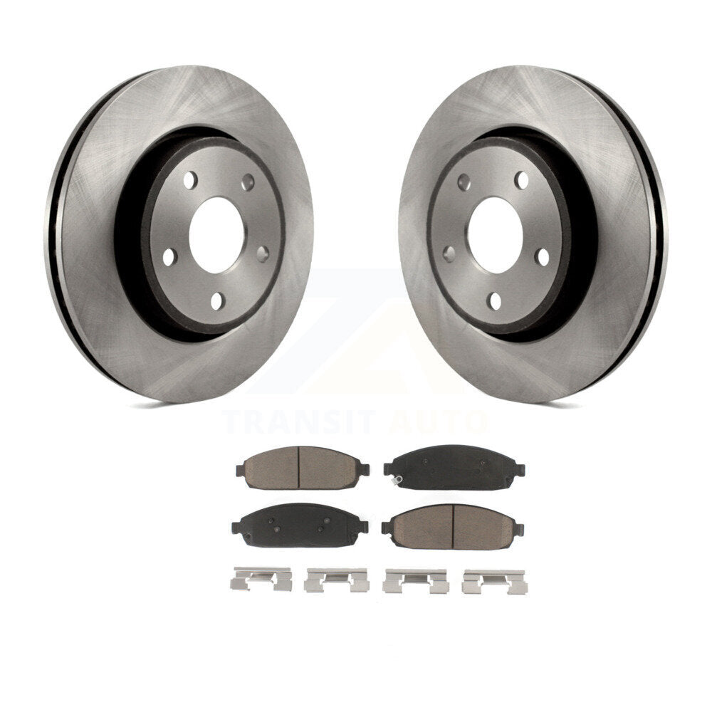 Front Disc Brake Rotors And Ceramic Pads Kit For Jeep Grand Cherokee Commander