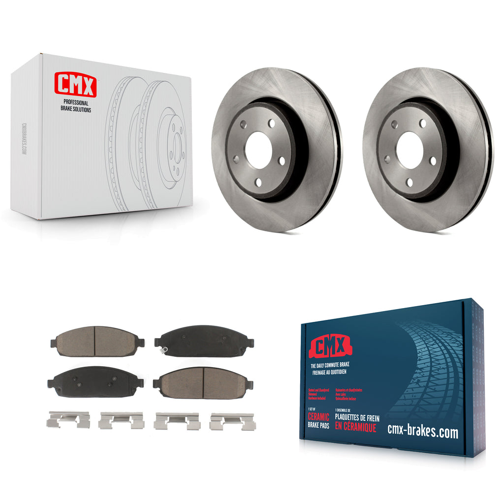 Front Disc Brake Rotors And Ceramic Pads Kit For Jeep Grand Cherokee Commander