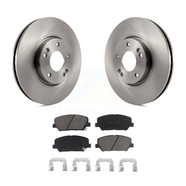 Front Disc Brake Rotors And Ceramic Pads Kit For Hyundai Veloster Kia Forte Koup
