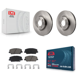 Front Disc Brake Rotors And Ceramic Pads Kit For Hyundai Veloster Kia Forte Koup
