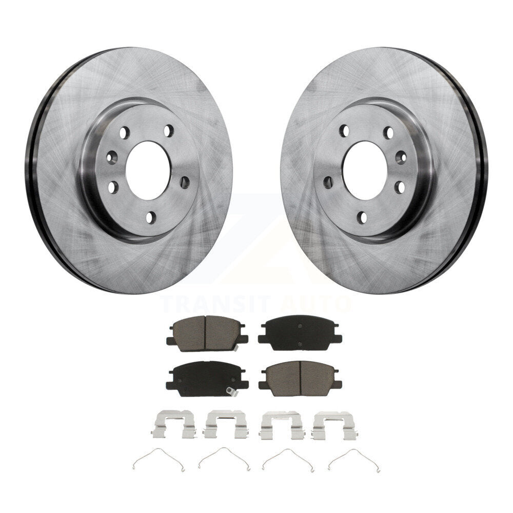 Front Brake Rotor Ceramic Pad Kit For Chevrolet Equinox Malibu GMC Terrain Buick