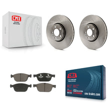 Charger l'image dans la galerie, Front Brake Rotor Ceramic Pad Kit For 03-14 Volvo XC90 With 328mm Diameter