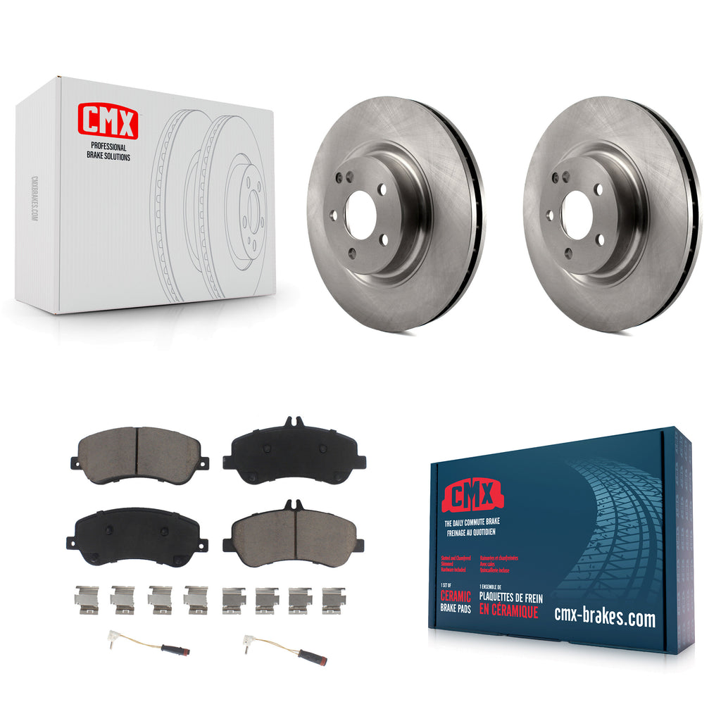 Front Disc Brake Rotors And Ceramic Pads Kit For Mercedes-Benz GLK350 GLK250