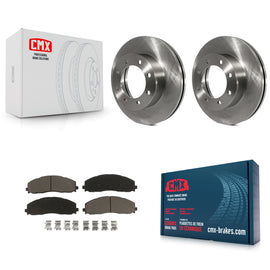Front Disc Brake Rotor And Ceramic Pad Kit For Ford F-250 Super Duty F-350 F-450