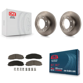 [Front] 2013 Ford F-350 Super Duty 4WD Premium OE Brake Rotors & Ceramic Pads Kit For Max Braking