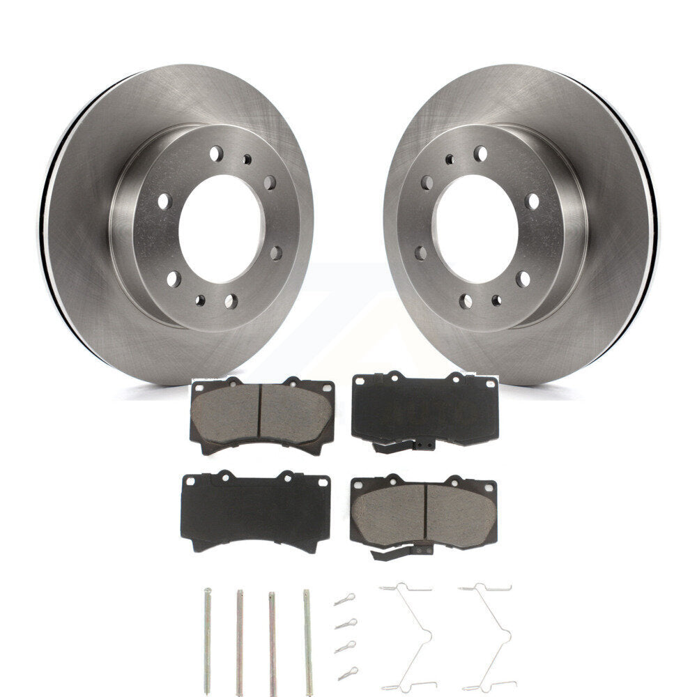 Front Disc Brake Rotors And Ceramic Pads Kit For Hummer H3 H3T