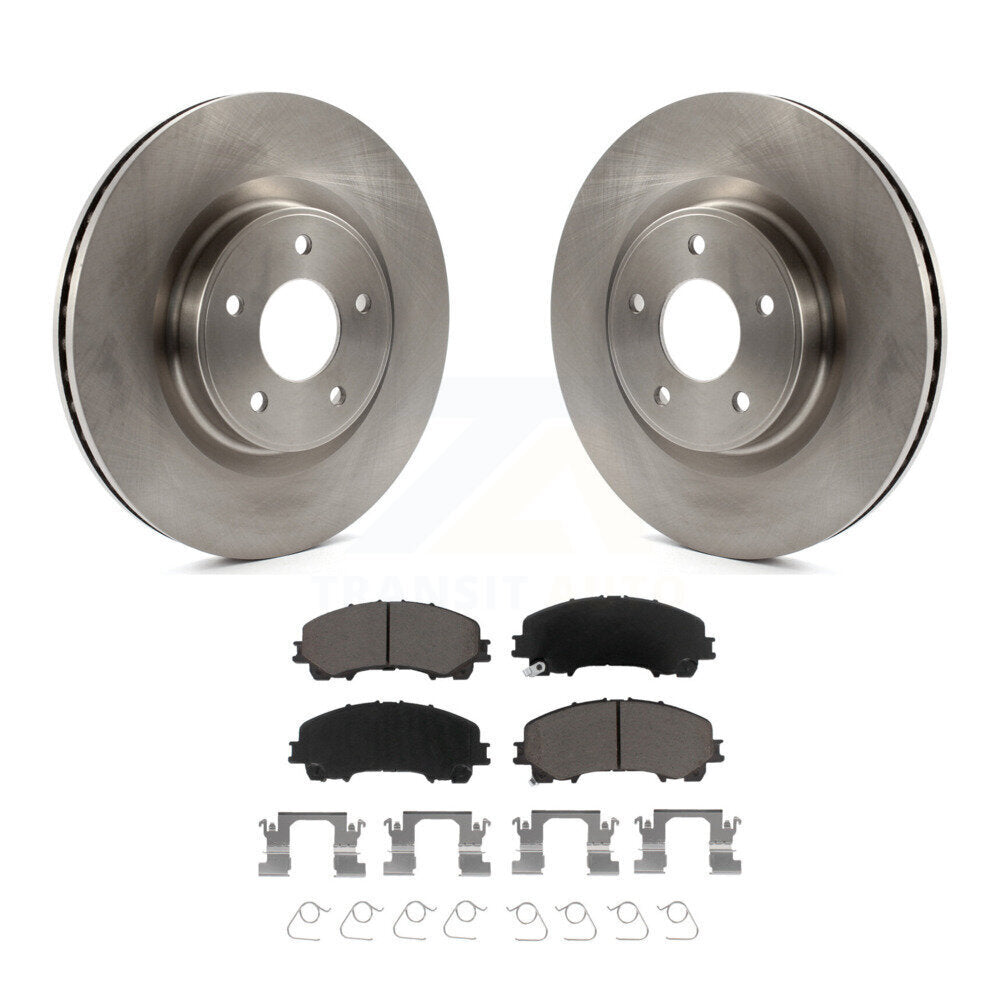 Front Disc Brake Rotors And Ceramic Pads Kit For INFINITI Q50 QX50 Q60