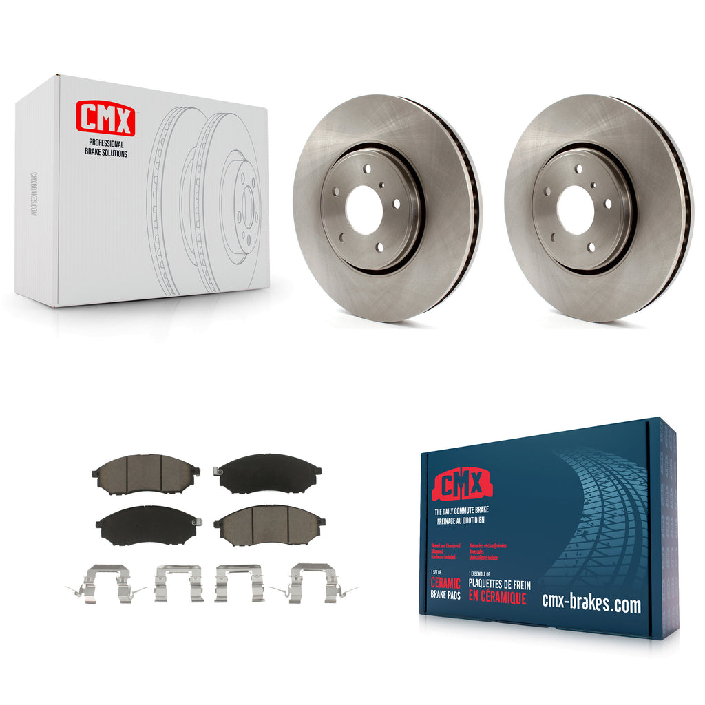 Front Disc Brake Rotors And Ceramic Pads Kit For INFINITI FX35 FX37 QX70 FX45