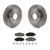 [Front] 1998-2002 Honda Accord Sedan with 2.3L Premium OE Brake Rotors & Ceramic Pads Kit For Max Braking