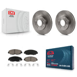 Front Disc Brake Rotors And Ceramic Pads Kit For Honda Accord Acura CL