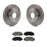 [Front] 1993-1994 Honda Prelude VTEC Premium OE Brake Rotors & Ceramic Pads Kit For Max Braking