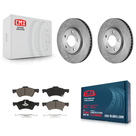 Front Disc Brake Rotor & Ceramic Pad Kit For Dodge Grand Caravan Chrysler Town