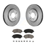 Front Disc Brake Rotors Ceramic Pad Kit For Dodge Grand Caravan Chrysler Voyager